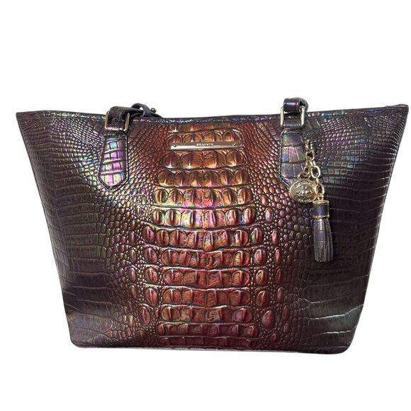 Brahmin Handbags - Brahmin Medium Tote Handbag Croc Embossed Melbourne Leather Luxury Practical